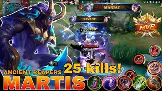 25kills + SAVAGE! Martis Montage | Martis Best Build 2023 | Mobile legends bang bang.