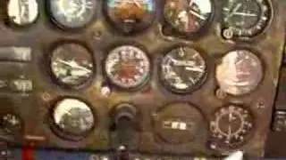 Cessna 172 instrument panel during incipient spin