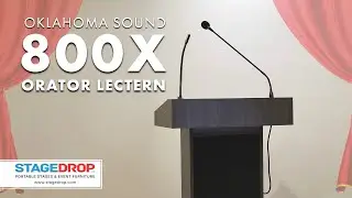 Oklahoma Sound 800X-RW Orator Sound Lectern - StageDrop