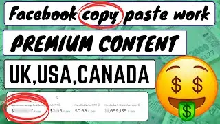 Facebook copy paste work | PREMIUM CONTENT | UK,USA,CANADA