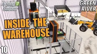 INSIDE THE WAREHOUSE | Farming Simulator 17 | GreenRiver - Episode 10