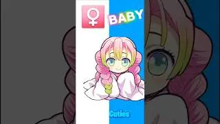 Baby Versions of Demon Slayer Girls 😍🥰🦋 | Part 2 #demonslayer #anime #animeedit #cute #love #shorts