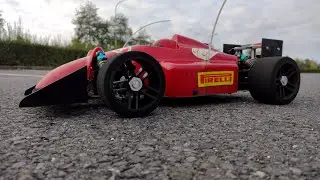 Driving with 1/8 scale RC Formula 1