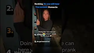 Ranking No one will hear you Scream Moments 😨🤣#harmlessprank #funny #tiktoktrend #funnyshorts