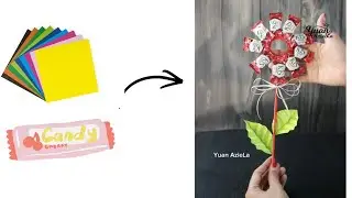 unique gift idea : kiss candies wrapped in origami paper 