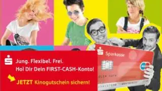 Werbung auf der Videowall - Sparkasse Prignitz - First Cash Konto
