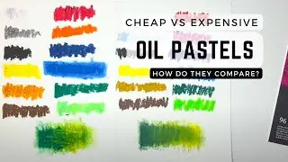 How do cheap vs expensive oil pastels compare?