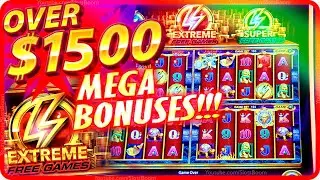 AGAIN 8X SCREEN MEGA BONUS! 5 DRAGONS GOLD!!! EXTREME FREE GAMES - WONDER 4 BOOST - CASINO SLOTS