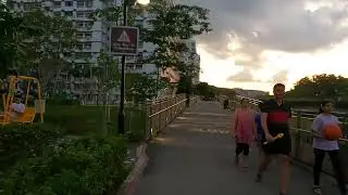 Lovely sunset on a casual jog