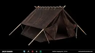 Imperial Camping Tent, Inspired. Breakdown. (Game asset)
