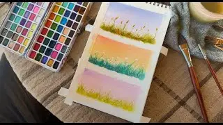 Watercolor Grass | Practice Painting Grass with Me