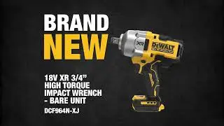 NEW from DEWALT&reg; | 18V XR 3/4 in. High Torque Impact Wrench (DCF964N-XJ)
