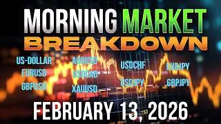 Morning Analysis 2-13-26 US Dollar EURUSD GBPUSD AUDUSD USDCAD USDCHF USDJPY XAUUSD EURJPY GBPJPY