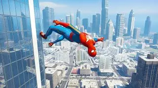 SPIDERMAN CRAZY RAGDOLL MOMENTS IN GTA 5!