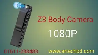 Z3 HD 1080P Mini Body Camera With Voice Recorder Metal Body | AR TECH BD | Bangla Review | 2023