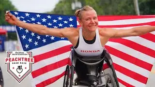 Susannah Scaroni Wins 2023 AJC Peachtree Road Race in Women's Shepherd Center Wheelchair Division