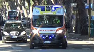 [WAIL/HORN] Ambulanza Castel Monte Onlus in emergenza - Ambulance responding code 3