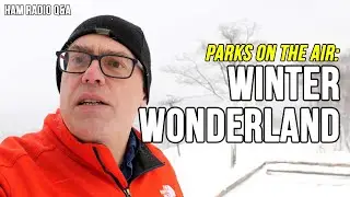 They made it snow! Activating Rib Mountain State Park #hamradioqa