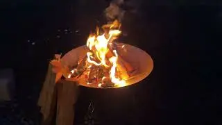 焚き火 Coleman firedisk