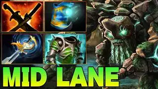 25 Kills Tiny Dota 2 !! Tiny Dota 2 Gameplay Guide Mid Lane 7.40 Carry Best Item Build