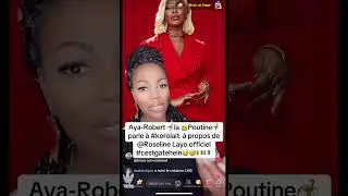 Aya Robert sort sur Korolait et @Roselinelayooff  @rtici