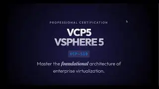 VCP5 VMware Certified Professional on vSphere 5