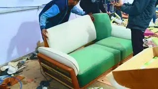 3 Seater Sofa banane ka tarika how to make 2 Seater Sofa manufacturing factory premium look meking 
