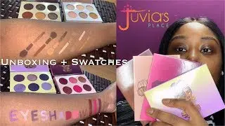 Juvias Place Mini Palettes | SWATCHES + UNBOXING | Ft. TwinkledT PopSwatch | MAKEUP SY