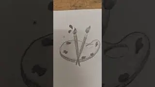paint brush with drawing plate  🎨