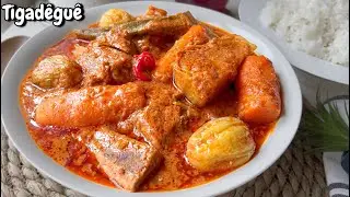 MA RECETTE DE LA SAUCE ARACHIDE ÉPAISSE AUX LÉGUMES tigadêguê