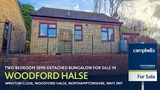 Two Bedroom Semi-Detached Bungalow For Sale in Woodford Halse.