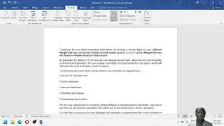 A Mail Merge Part 1 MS Word 2023