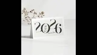 12 Month Minimalist Calendar 2026 Printable.
