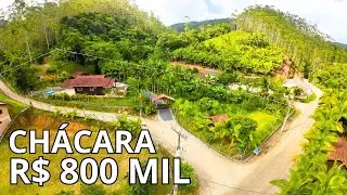 Chácara em Botuverá SC, perto do centro, muitas frutas e pomar, casa com 5 quartos e água do mato!