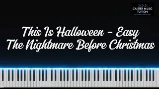 This Is Halloween (Easy) - Virtual Piano Tutorial