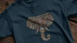 Hoopcat Graphic Elephant Design T-Shirt