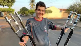 QUAL A MELHOR SUSPENSÃO PARA BIKE MOTORIZADA! (USO E RECOMENDO) - ESKABIM RACING