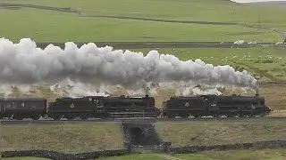 44871 & 45407 Storm Blea Moor on The WCME 23/1/16