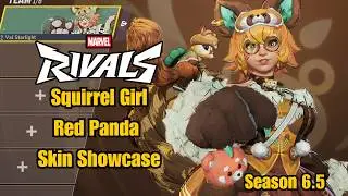 Squirrel Girl | Red Panda Skin Showcase | Marvel Rivals Gameplay Season 6.5 Early Access