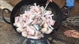 Cooking 101 Chicken Legs in My Village - Cashew nut Chicken Gravy Cooked in Traditional way