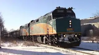 Chasing the Budds! VIA Rail Train 15 - Ocean arriving at Truro, NS (Jan 10, 2018)