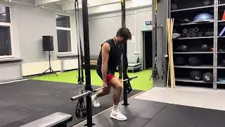 Isometric Split Squat Pin Pull at Bottom