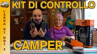 KIT DI CONTROLLO PER IL CAMPER TOP TES - Rilevatore fughe di Gas e Igrometro!