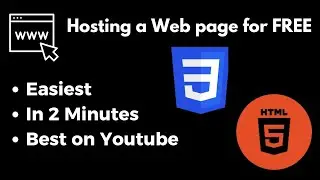 Creating a static webpage and hosting it using Github | Tutorial | WebDev | HTML | CSS | GitHub