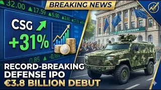 EUROPE&rsquo;S WAR IPO: CSG Stock Explodes 31% in Record &euro;3.8B Debut