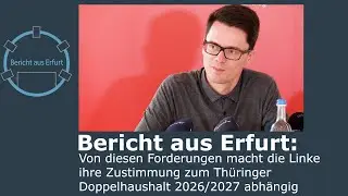Von diesen Forderungen macht die Linke ihre Zustimmung zum Doppelhaushalt 2026/2027 abhängig