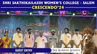 GUEST ENTRY-CRESCENDO'24 #college #celebration #rioraj #misty #dheena #magician #harshavardhan