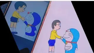 Doraemon Nobita Drawing, How To Draw Doraemon Nobita ✍️#simplyindianart 