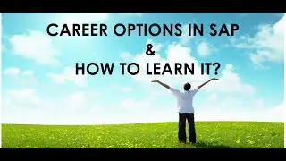 Career options in SAP and how to learn it