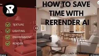 How to Speed Up Your Workflow With ReRender AI. #render #rendering #rendering3d  #3dsmax